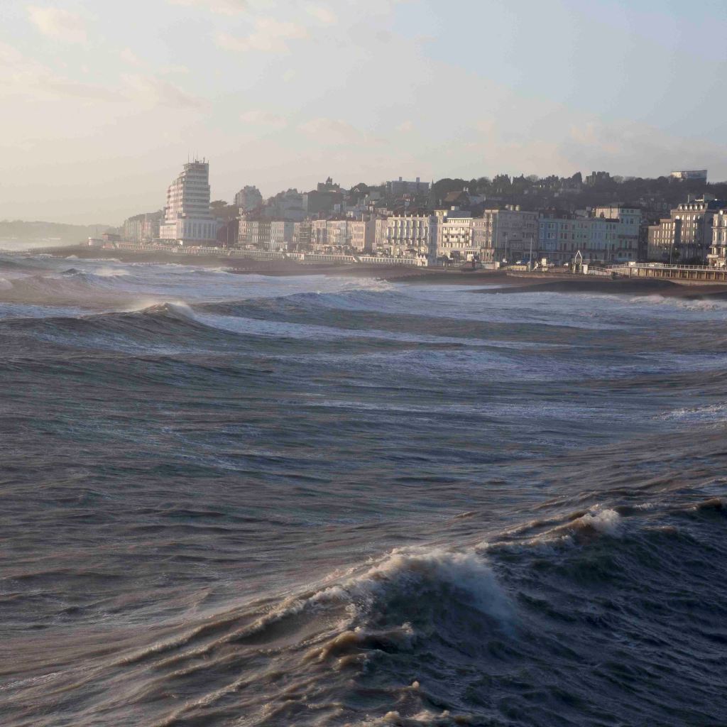 St Leonards Seascape from Hastings pier, photo clare hocter